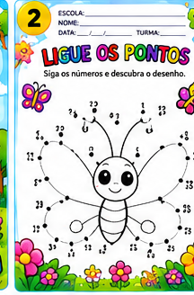 Atividade real EducaKids: Ligue os pontos